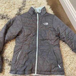 Girls Northface jacket. Reversible